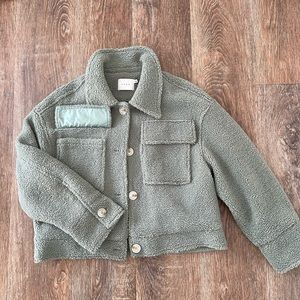 Sage Sherpa (faux) Jacket - NWOT
